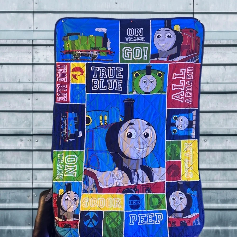 Thomas & Friends Colorful Train Quilt size 41” x 60” Blanket